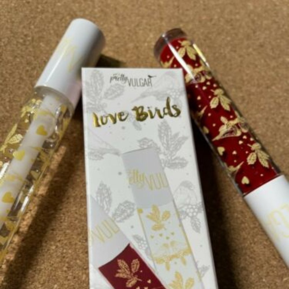 ✨️NEW PRETTY VULGAR Love Birds Lip Duo with Ultra-Pigmented Red Matte Li…